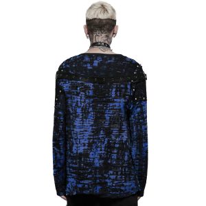 en ligne vente PUNK RAVE Sweat ‘Neobus’ Noir Et Bleu 26