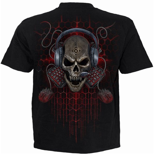 Spiral Direct T-Shirt Manches Courtes Pour Enfants ‘PC Gamer’ Noir à prix réduits 3