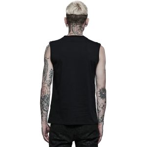 Prestation Et Rapide PUNK RAVE T-Shirt Pour Hommes ‘Punk Mesh’ Noir 19