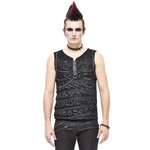 online boutique DEVIL FASHION T-Shirt Sans Manches ‘Bommoth’ Noir 19