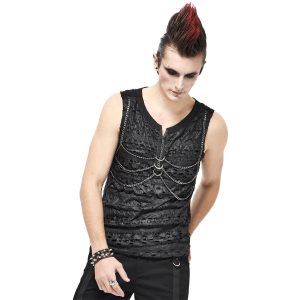 online boutique DEVIL FASHION T-Shirt Sans Manches ‘Bommoth’ Noir 25