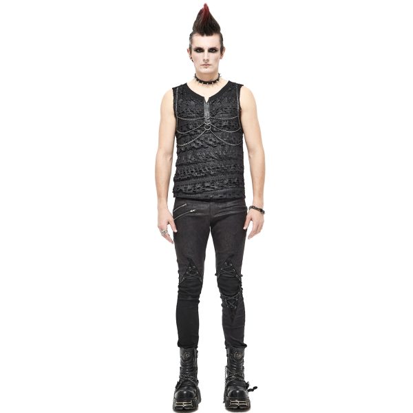 online boutique DEVIL FASHION T-Shirt Sans Manches ‘Bommoth’ Noir 7