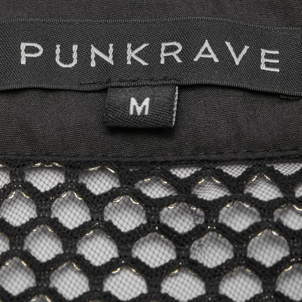 PUNK RAVE T-Shirt Sans Manches ‘Burning Man’ En Résille Marron magasin paris 11