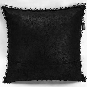 Officielle PUNK RAVE Taie D’Oreiller Décorative ‘Gothic Cozy’ Noire 15