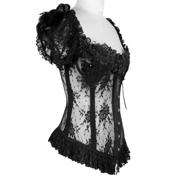 Neuve avec étiquette Eva Lady Top à Manches Courtes ‘Mystic’ Noir 11