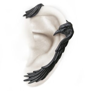 grande marque pas cher ALCHEMY GOTHIC Tour D’Oreille ‘Raven’ 7