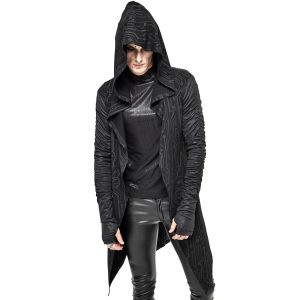 De super promotions disponibles DEVIL FASHION Veste à Capuche ‘Cyber Game’ Noire 23