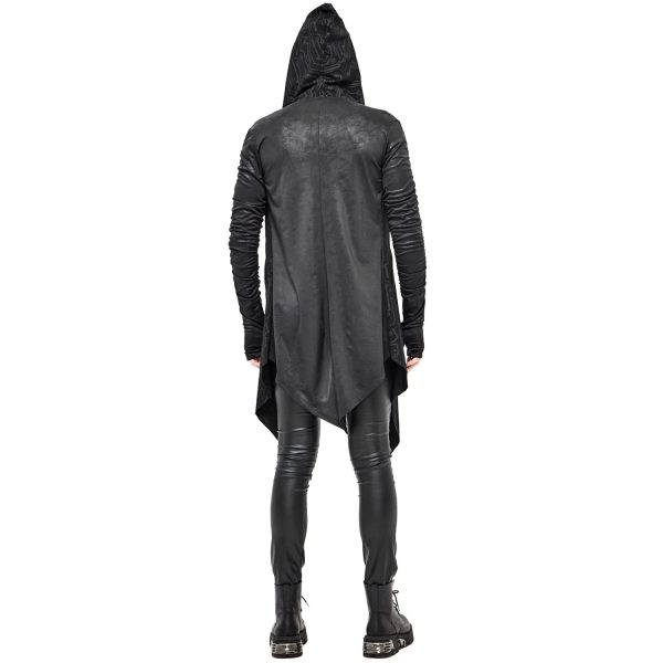 De super promotions disponibles DEVIL FASHION Veste à Capuche ‘Cyber Game’ Noire 7