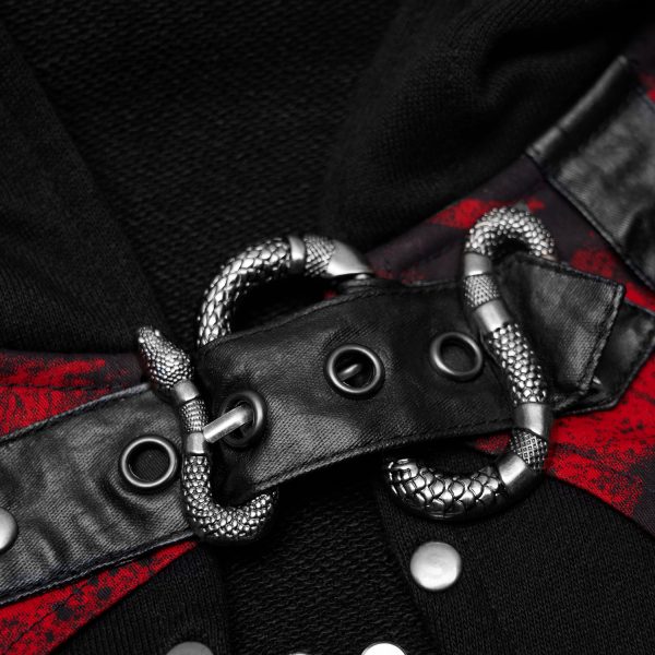 PUNK RAVE Veste Boléro ‘Dark Doll’ Noire Et Rouge guranteed de qualité 16