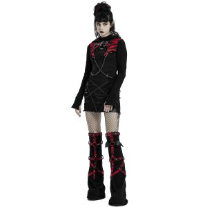 PUNK RAVE Veste Boléro ‘Dark Doll’ Noire Et Rouge guranteed de qualité 28