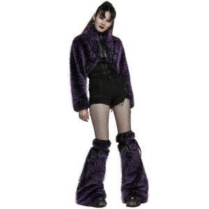 REMISE PUNK RAVE Veste ‘Cassiopee’ En Fausse Fourrure Pourpre 20