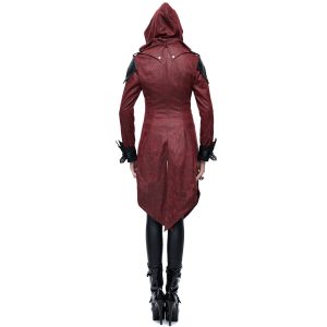 beauté DEVIL FASHION Veste Femmes à Capuche ‘Assasins Creed’ Rouge 26