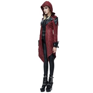 beauté DEVIL FASHION Veste Femmes à Capuche ‘Assasins Creed’ Rouge 28