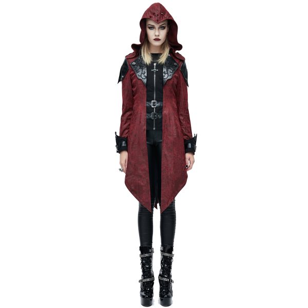 beauté DEVIL FASHION Veste Femmes à Capuche ‘Assasins Creed’ Rouge 6