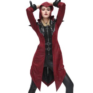 beauté DEVIL FASHION Veste Femmes à Capuche ‘Assasins Creed’ Rouge 32