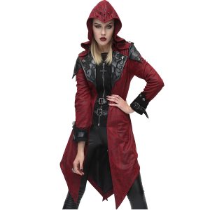 beauté DEVIL FASHION Veste Femmes à Capuche ‘Assasins Creed’ Rouge 34