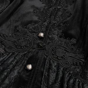 vente en ligne pas cher DEVIL FASHION Veste Femmes à Capuche ‘Elegant Lace’ Noire 58