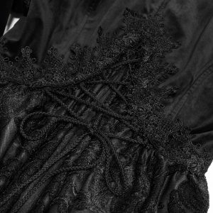 vente en ligne pas cher DEVIL FASHION Veste Femmes à Capuche ‘Elegant Lace’ Noire 60