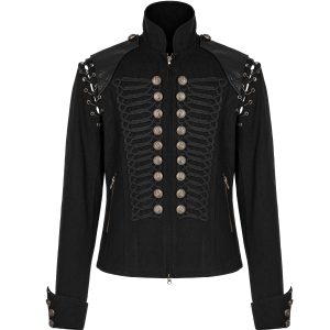 en solde PUNK RAVE Veste-Gilet 2 En 1 ‘The Smog’ Noire 42