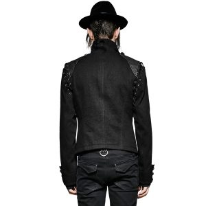 en solde PUNK RAVE Veste-Gilet 2 En 1 ‘The Smog’ Noire 26