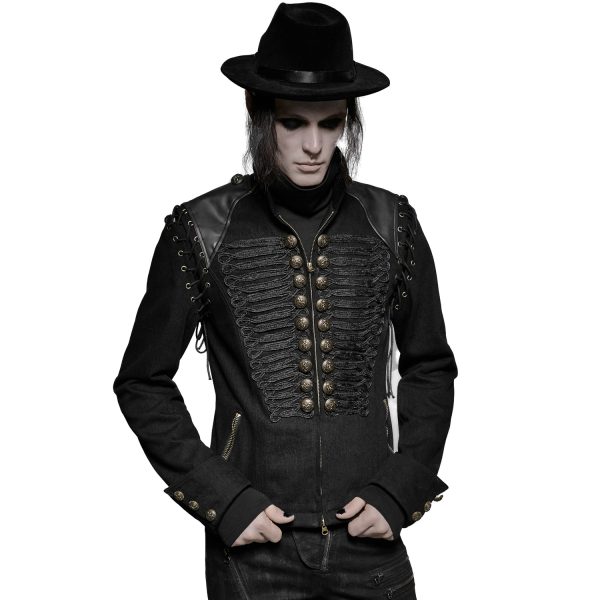 en solde PUNK RAVE Veste-Gilet 2 En 1 ‘The Smog’ Noire 6