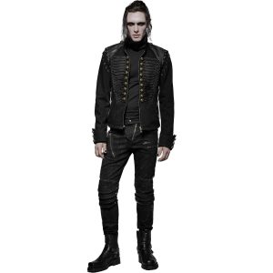 en solde PUNK RAVE Veste-Gilet 2 En 1 ‘The Smog’ Noire 34