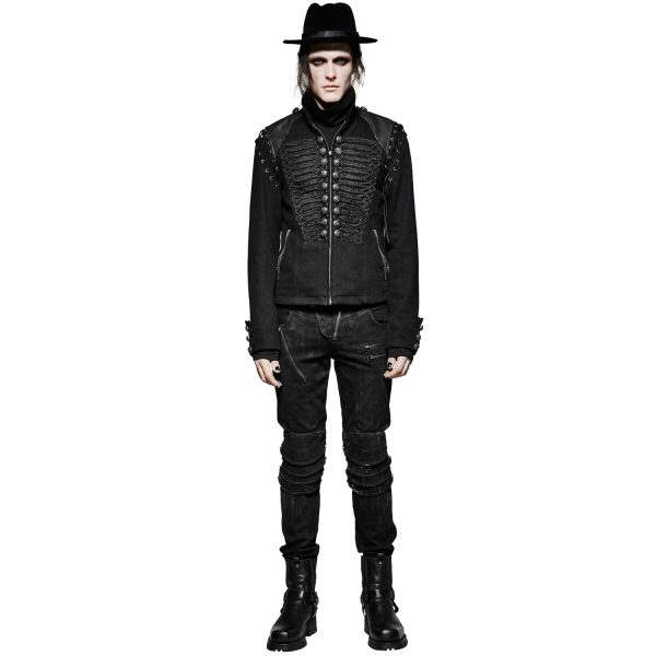 en solde PUNK RAVE Veste-Gilet 2 En 1 ‘The Smog’ Noire 9