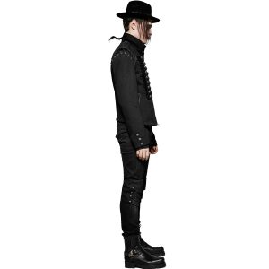 en solde PUNK RAVE Veste-Gilet 2 En 1 ‘The Smog’ Noire 40