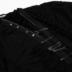 PUNK RAVE Veste ‘Gothic Decadent’ Noire luxe soldes 45