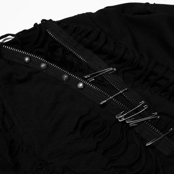 PUNK RAVE Veste ‘Gothic Decadent’ Noire luxe soldes 14