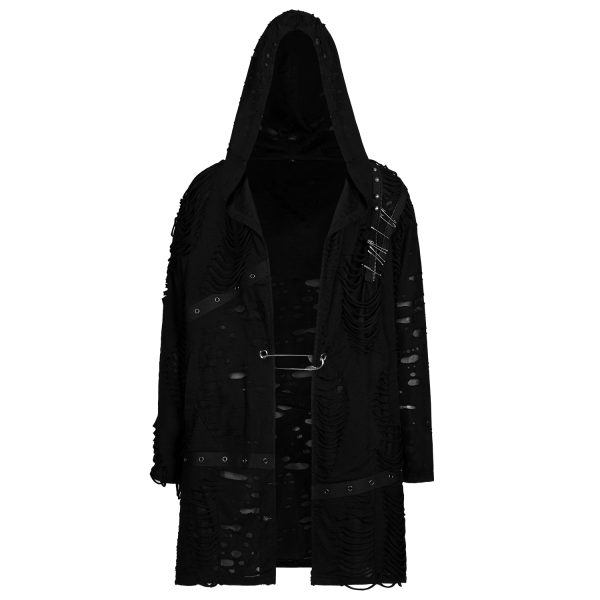 PUNK RAVE Veste ‘Gothic Decadent’ Noire luxe soldes 1