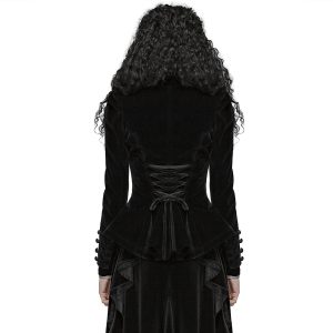 PUNK RAVE Veste Gothique ‘Dark Doll’ En Velours Noire à prix d'occasion 19