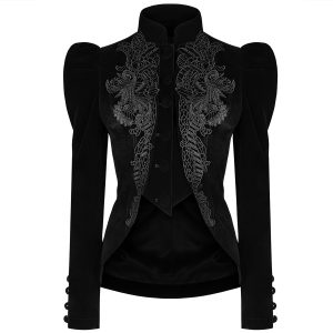 PUNK RAVE Veste Gothique ‘Dark Doll’ En Velours Noire à prix d'occasion 29