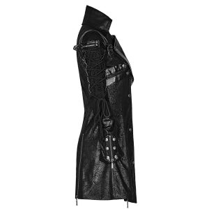 soldes pas cher PUNK RAVE Veste Homme ‘Poisonblack’ Noire 44