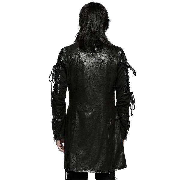 soldes pas cher PUNK RAVE Veste Homme ‘Poisonblack’ Noire 4