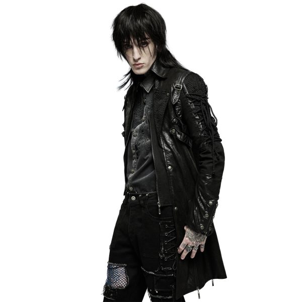 soldes pas cher PUNK RAVE Veste Homme ‘Poisonblack’ Noire 5