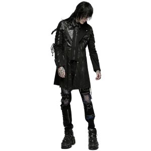 soldes pas cher PUNK RAVE Veste Homme ‘Poisonblack’ Noire 32