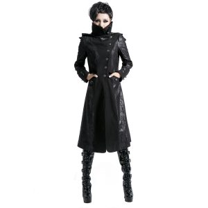 PUNK RAVE Veste Longue Noire ‘Black Dragon’ Avec Capuche… De super promotions disponibles 23