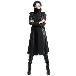 PUNK RAVE Veste Longue Noire ‘Black Dragon’ Avec Capuche… De super promotions disponibles 31