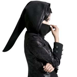 PUNK RAVE Veste Longue Noire ‘Black Dragon’ Avec Capuche… De super promotions disponibles 41