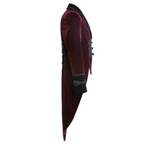 PUNK RAVE Veste Queue De Pie ‘Bloodborne’ En Velours Rouge Sang soldes luxe 41