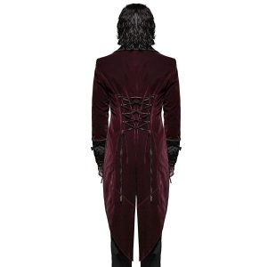 PUNK RAVE Veste Queue De Pie ‘Bloodborne’ En Velours Rouge Sang soldes luxe 25