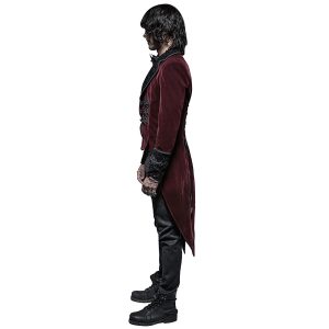 PUNK RAVE Veste Queue De Pie ‘Bloodborne’ En Velours Rouge Sang soldes luxe 35