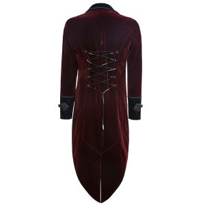 PUNK RAVE Veste Queue De Pie ‘Bloodborne’ En Velours Rouge Sang soldes luxe 39