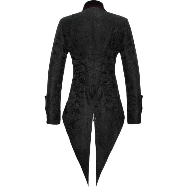 DEVIL FASHION Veste Queue De Pie ‘Desmond’ Noire Et Bordeaux à prix promos 13