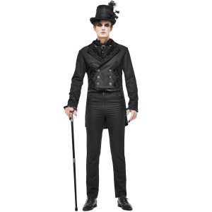 DEVIL FASHION Veste Queue De Pie ‘Mc Dermot’ Noire mode 28