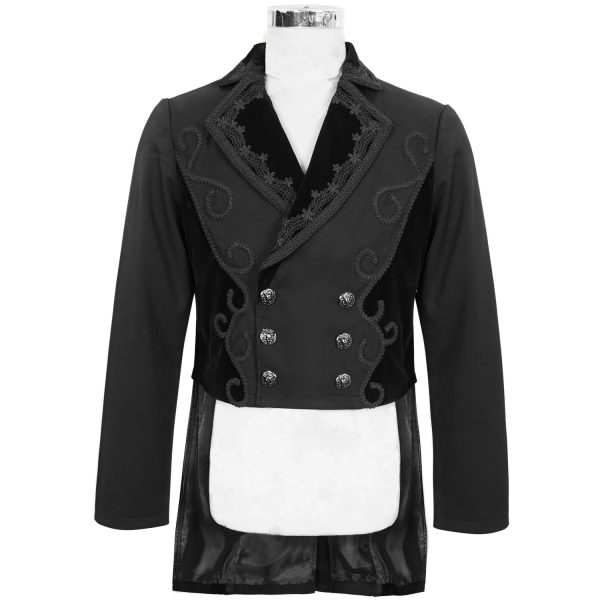 DEVIL FASHION Veste Queue De Pie ‘Mc Dermot’ Noire mode 1