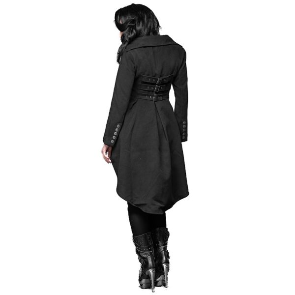 QUEEN OF DARKNESS Veste Queue De Pie ‘Vampirella’ Noire marque pas cher 3