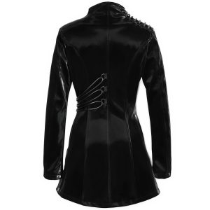 DEVIL FASHION Veste ‘Thorne’ En Simili Cuir Noir nouvelle saison 39