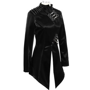 DEVIL FASHION Veste ‘Thorne’ En Simili Cuir Noir nouvelle saison 41